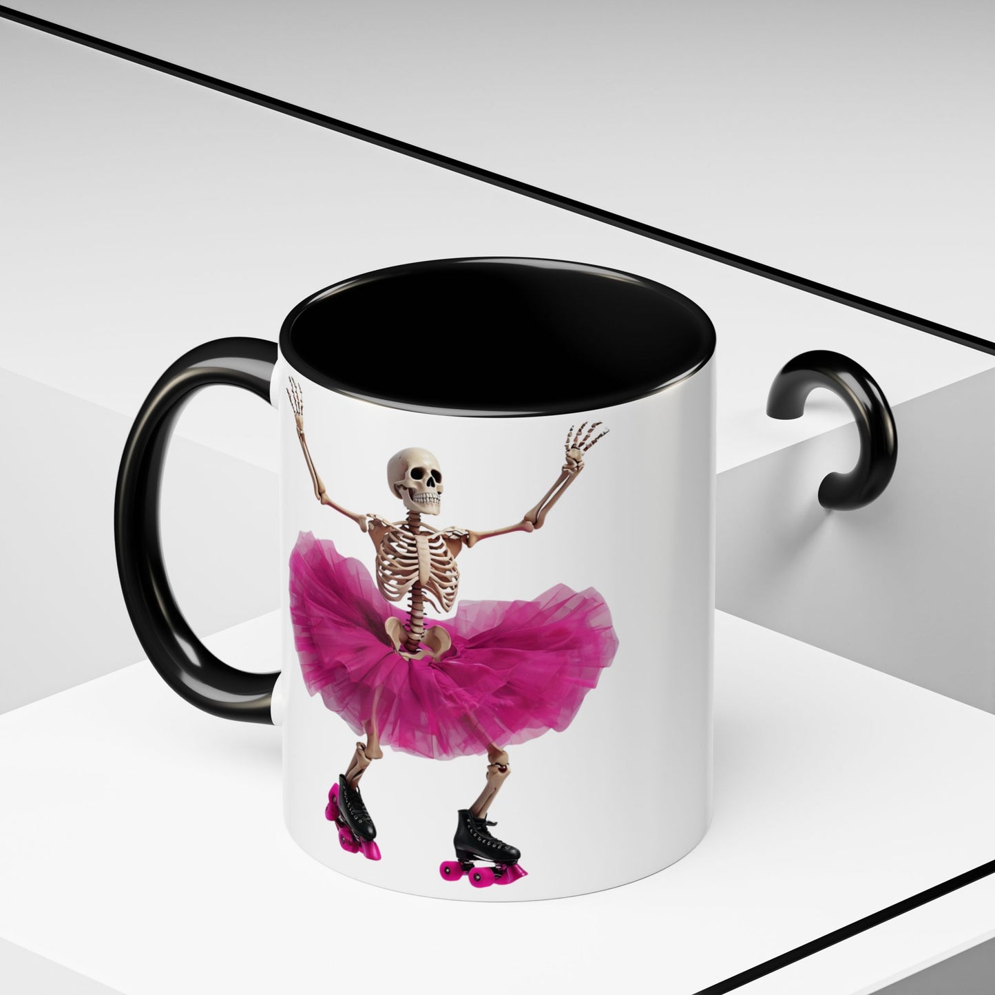 Skater Ghoul Accent Coffee Mug (11, 15oz)