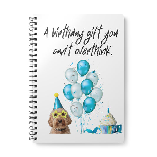 Birthday Gift Softcover Notebook, A5 | Dog Lover Journal, Fun Writing Pad, Cute Gift, Birthday Celebration, Custom Notebook