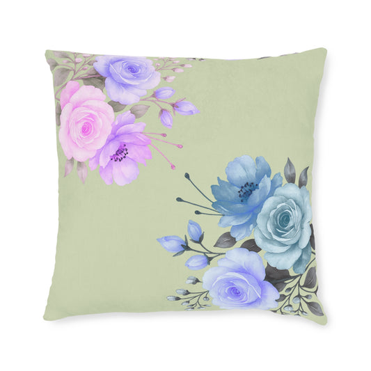 Floral Square Cushion | Home Decor, Couch Cushion, Gift for Her, Throw Cushion, Mother's Day Decoration