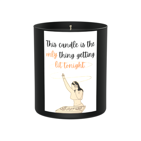 Lit Humour DJ 200g Black Candle ‘Dark Noir’
