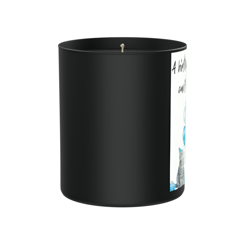 Funny Cat Birthday 200g Black Candle ‘Dark Noir’