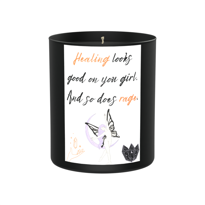 Healing and Rage 200g Black Candle ‘Dark Noir’