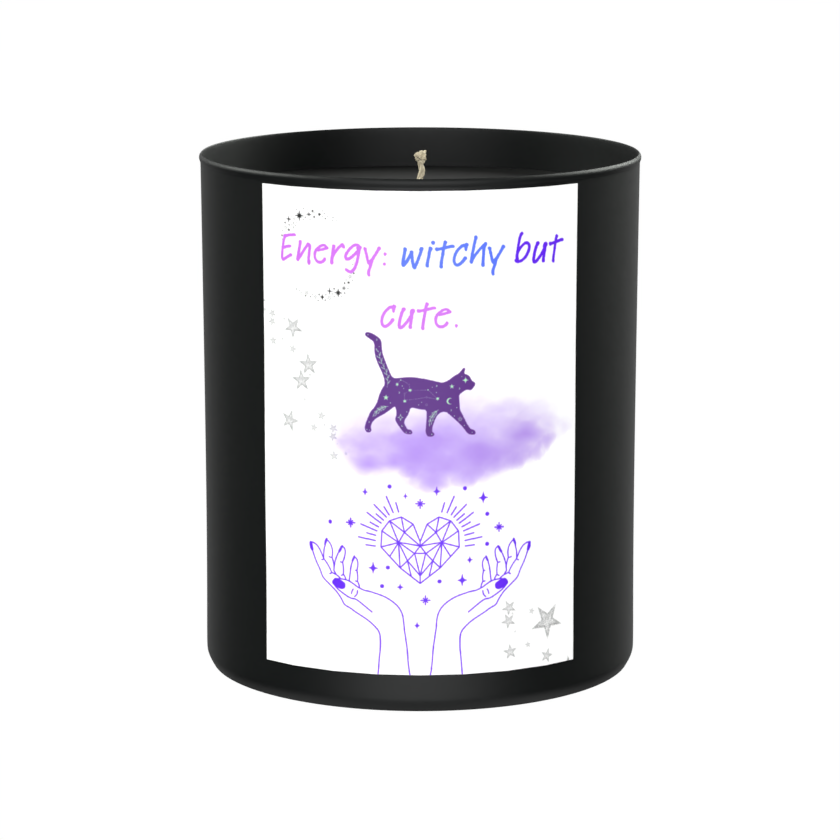 Witchy But Cute 200g Black Candle ‘Dark Noir’