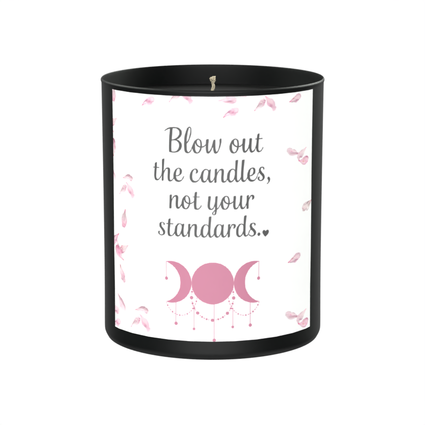 Blow Out The Candles Not Your Standards 200g Black Candle ‘Dark Noir’