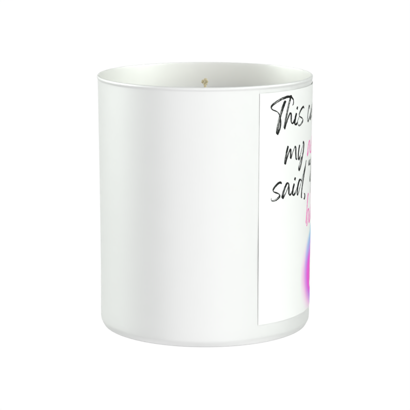 This Candle Saw My Aura and Said: You Good, Babe? 200g White candle ‘Sandy Bay'