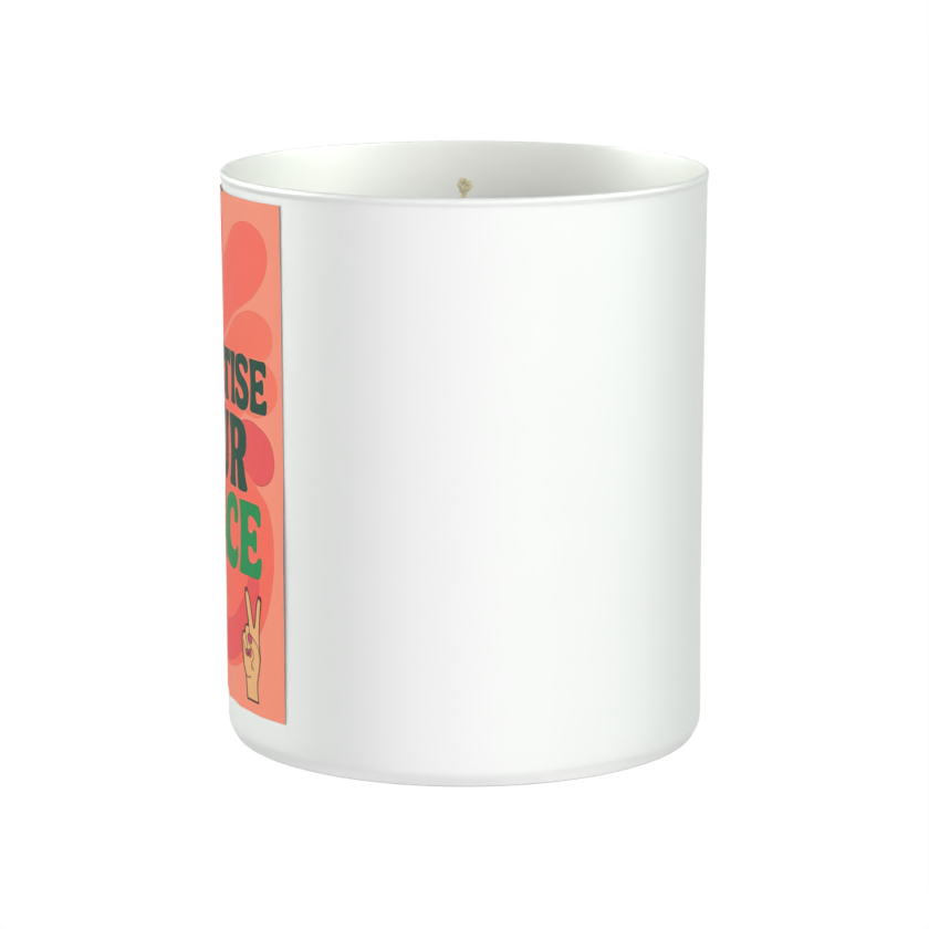 Prioritise Your Peace 200g White candle ‘Sandy Bay'