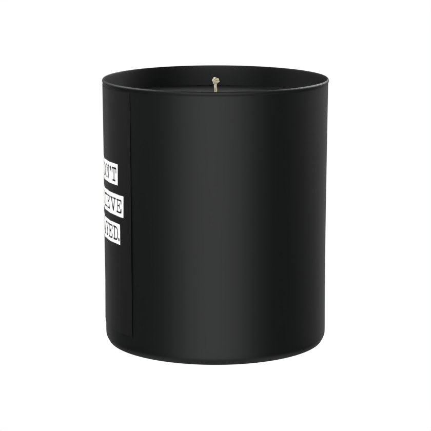 She didn’t just believe — she slayed. 200g Black Candle ‘Dark Noir’
