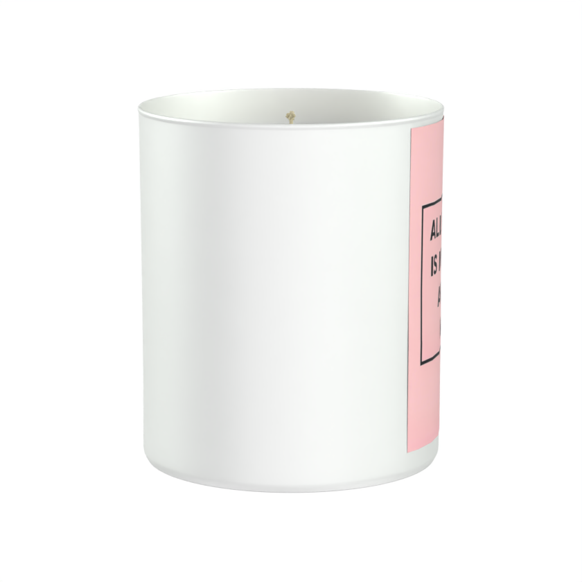 All I Need is a Dog and a Nap 200g White candle ‘Sandy Bay'