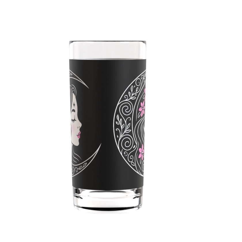 Mystic Moon Woman Highball Glass
