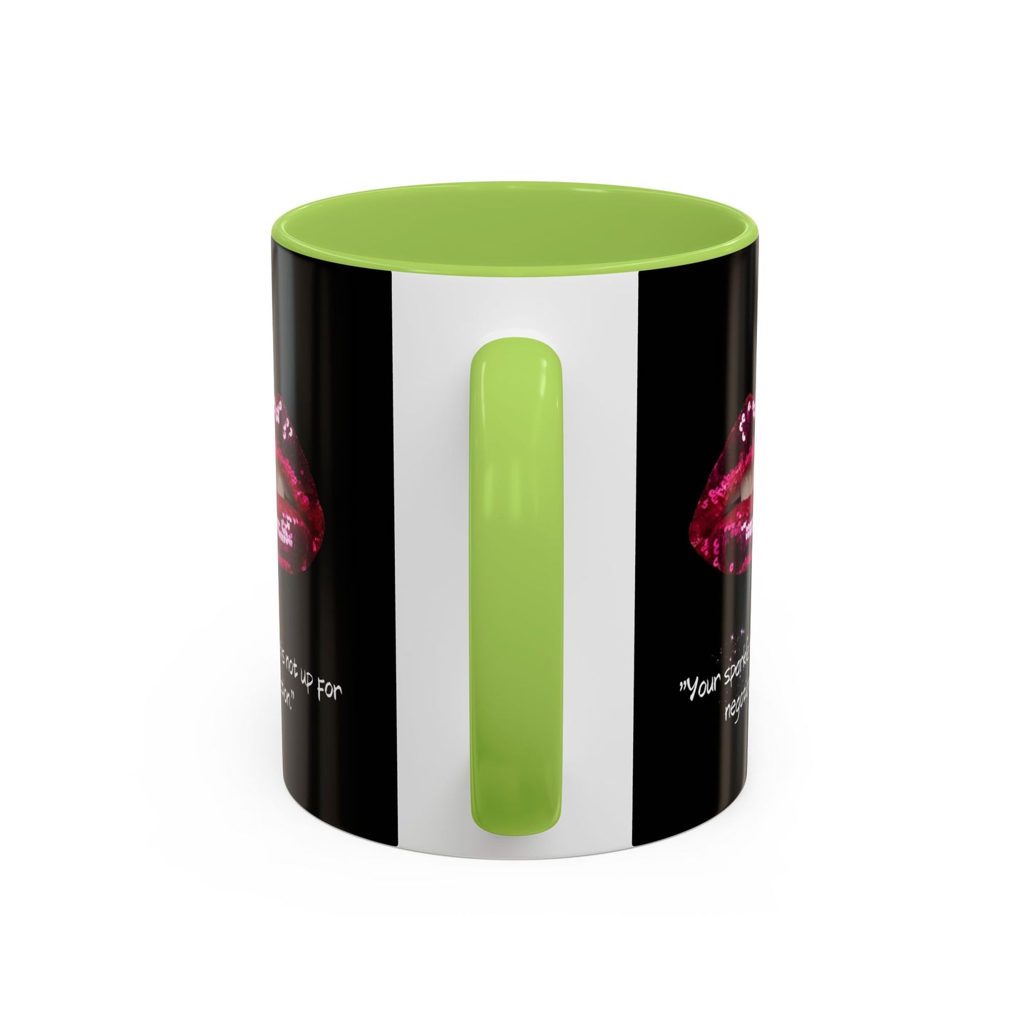 Sparkle Lips Accent Coffee Mug (11, 15oz)