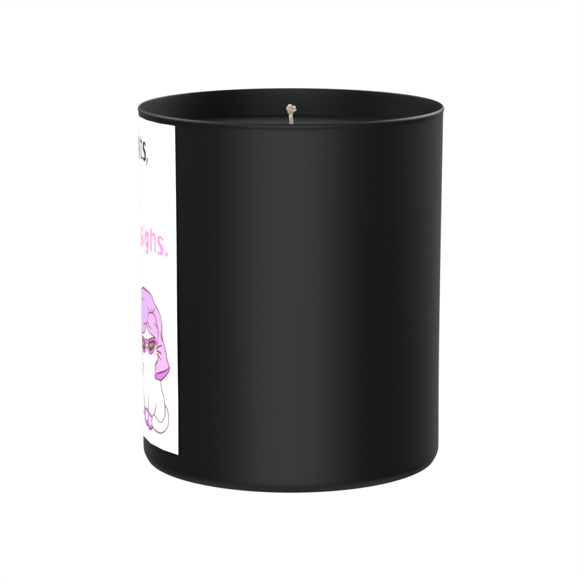 No thoughts, just dramatic sighs. 200g Black Candle ‘Dark Noir’