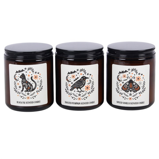Witchy Scented Candle Gift Set – Black Fig, Vanilla & Pumpkin
