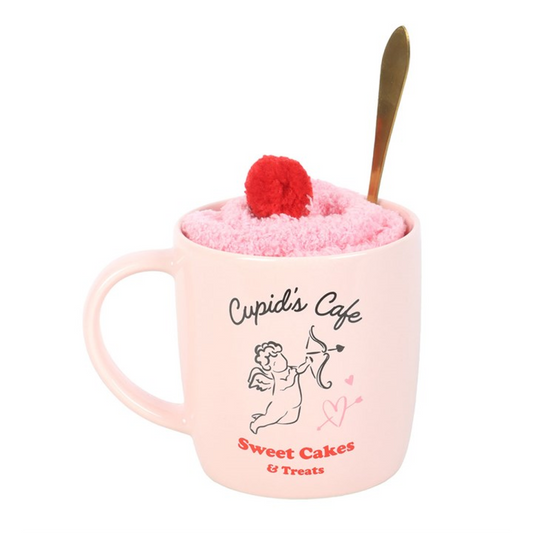 Cupid’s Cafe Mug & Socks Set | Valentine’s Gift UK