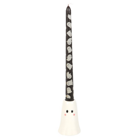 Sweet Ghost Candle Holder with Taper Candle