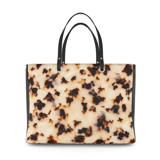 Amber Tortoiseshell Print Designer Handbag