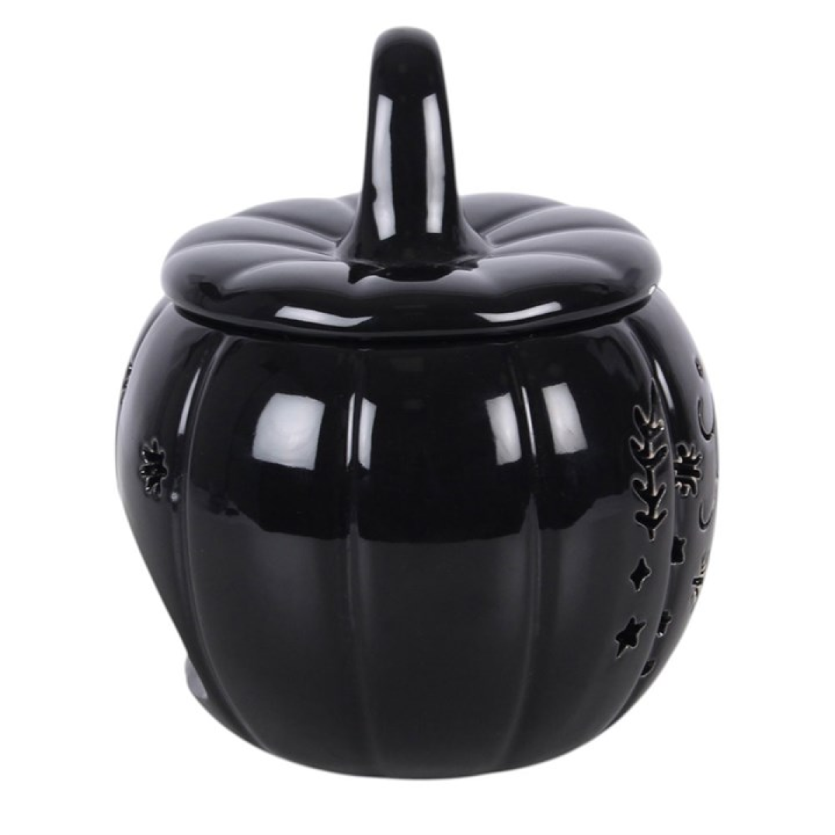 Black Pumpkin Oil Burner & Wax Warmer – Witchy Folk Design