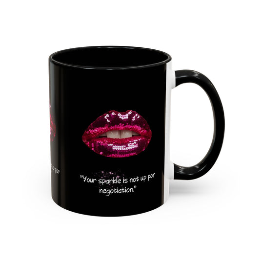 Sparkle Lips Accent Coffee Mug (11, 15oz)