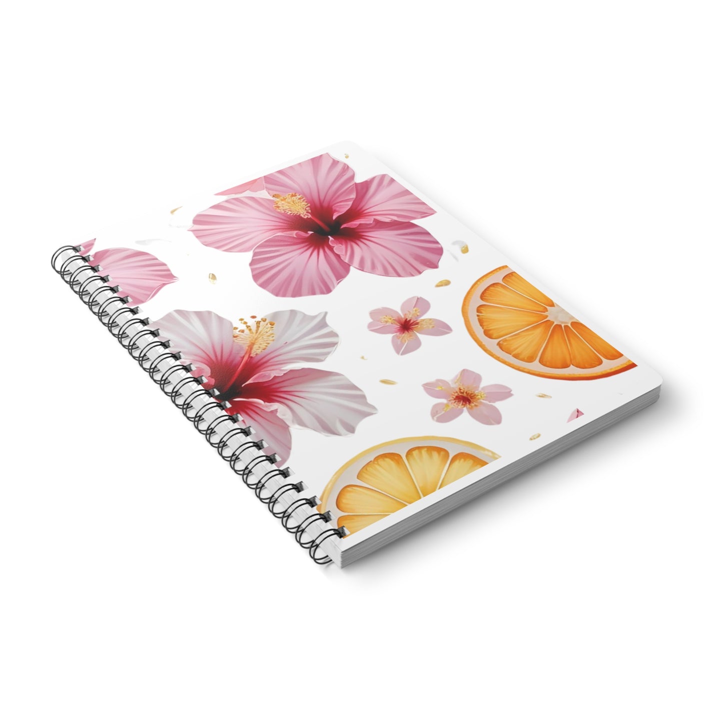 Floral Wirobound Notebook | Tropical Hibiscus Design | A5 Journal | Perfect for Gifts, Note-taking, Travel Journals, Stationery Lovers