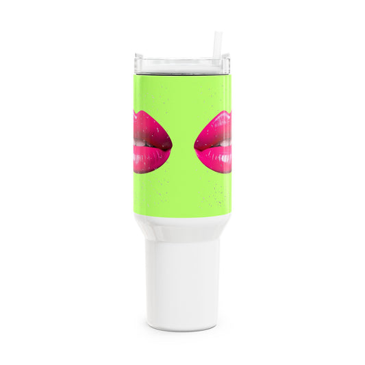 Colourful Kiss Tumbler – 40oz Fun Travel Mug for Girls | Chic Drinkware, Great Gift for Friends, Bright Party Accessor