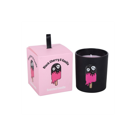 Black Cherry & Vanilla Scented Candle – Gothic Candle