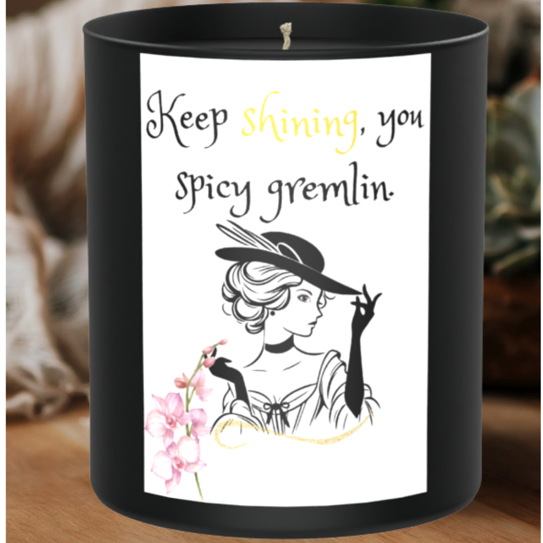 Spicy Gremlin 200g Black Candle ‘Dark Noir’