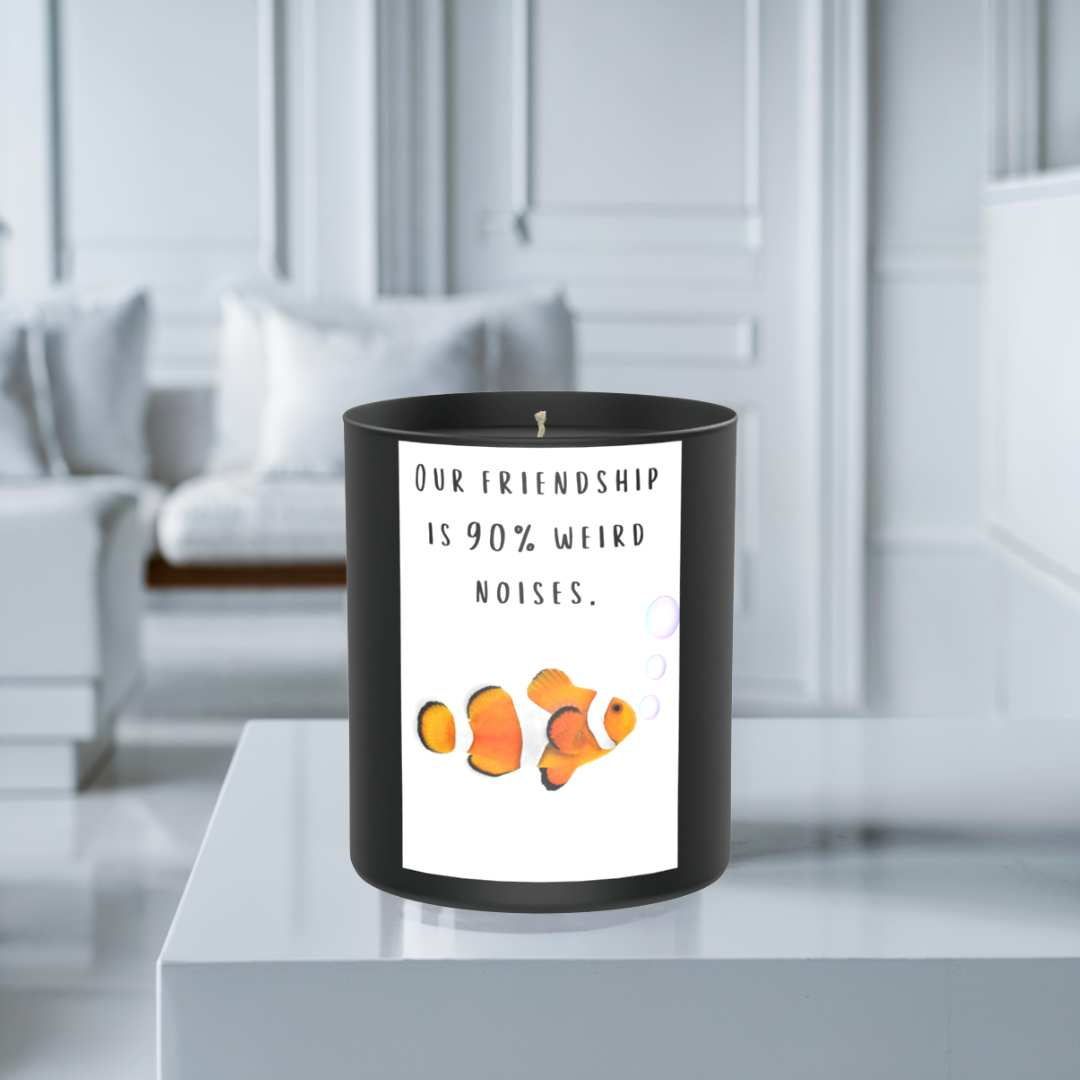 Our friendship is... 200g Black Candle ‘Dark Noir’
