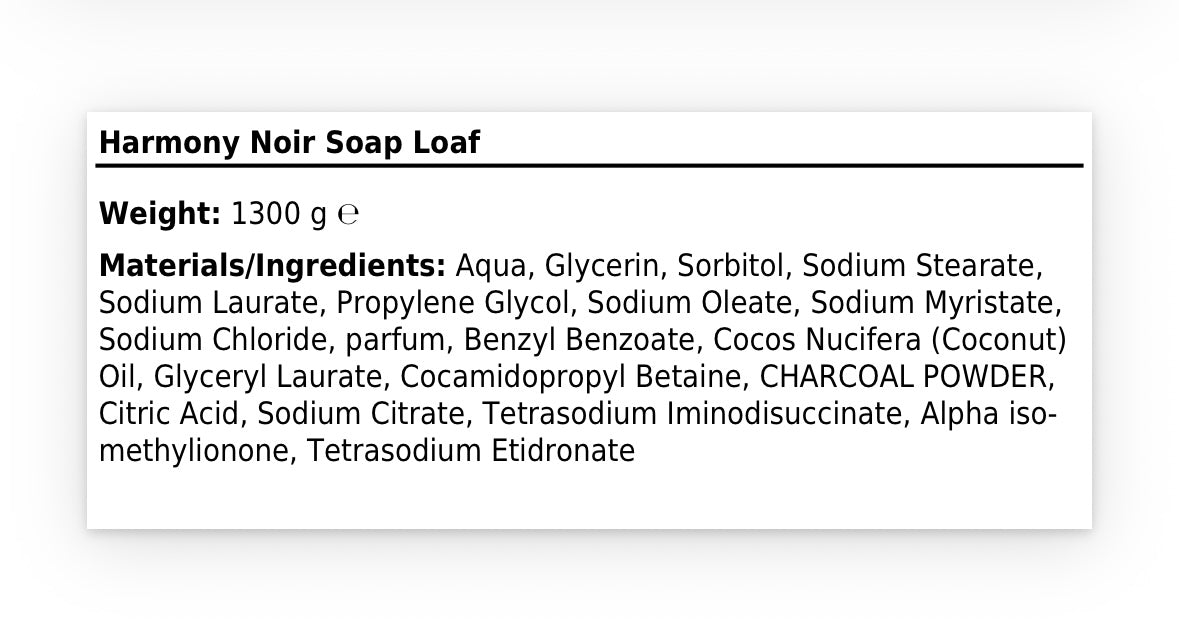 Harmony Noir Soap Loaf