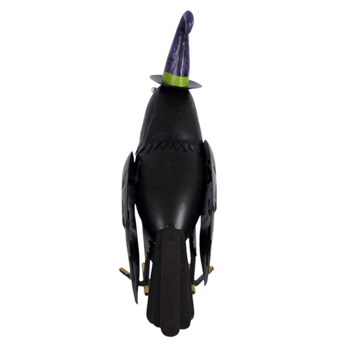 Witchy Raven Ornament with Witch Hat – Gothic Halloween Decor