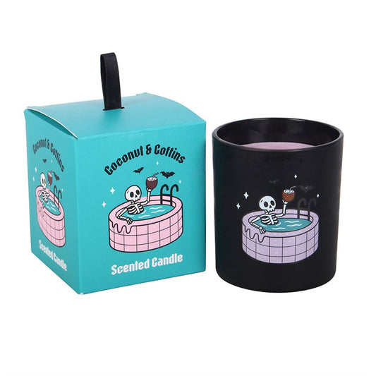 Coconut & Coffins Scented Candle – Gothic Coconut Candle