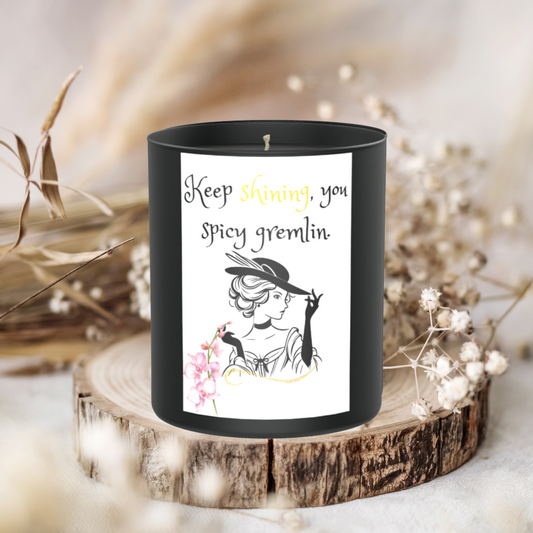 Spicy Gremlin 200g Black Candle ‘Dark Noir’