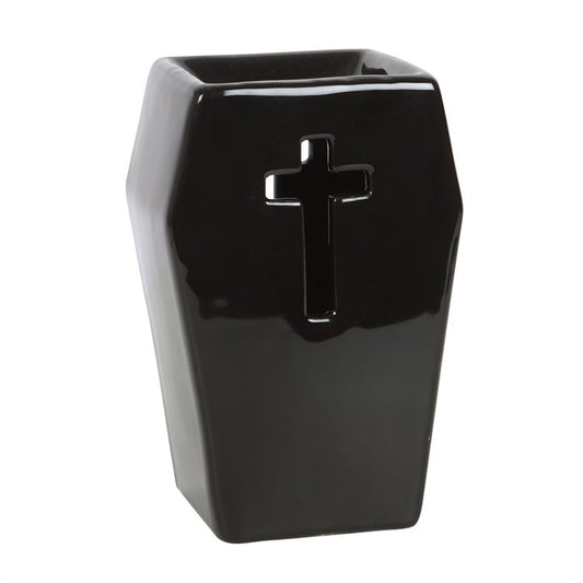 Black Coffin Oil Burner & Wax Melt Warmer
