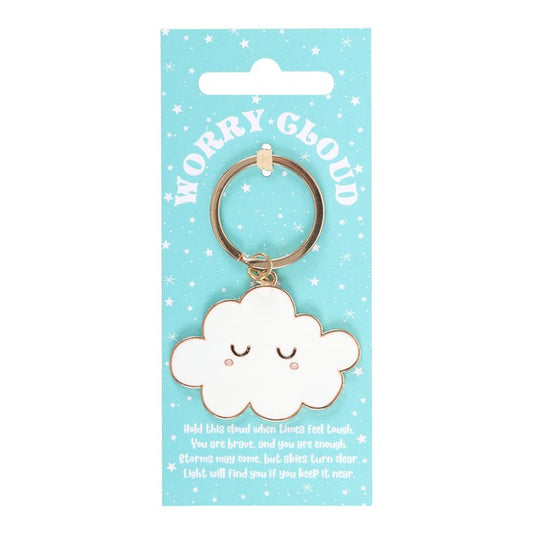 Worry Cloud Keyring | Cute Positivity Gift UK