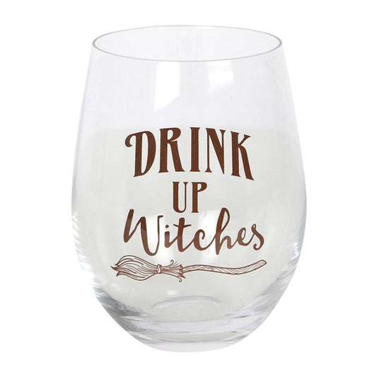 Drink Up Witches Glass | Witchy Gift 500ml UK