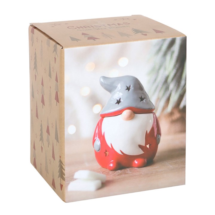 *Red and Grey Gonk Ceramic Oil Burner (4/18)