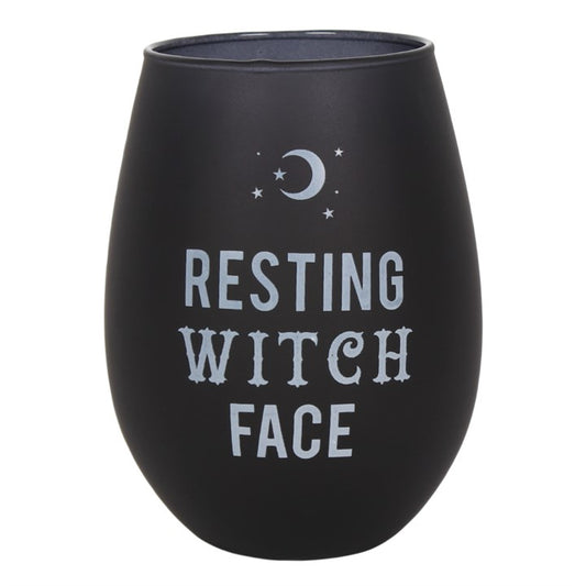 Resting Witch Face Glass | Funny Witch Gift UK