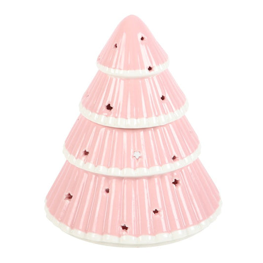 Pink Christmas Tree Oil Burner | Festive Home Décor