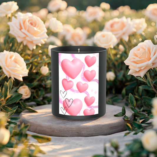 Hearts 200g Black Candle ‘Dark Noir’