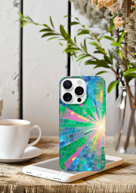 Rainbow Mosaic Burst Tough Case I Phone