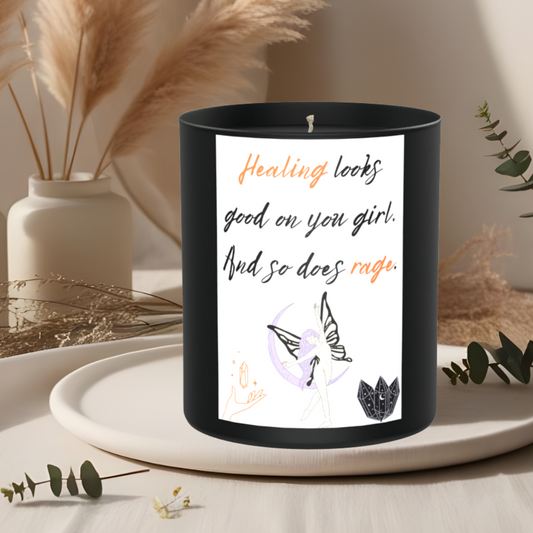 Healing and Rage 200g Black Candle ‘Dark Noir’