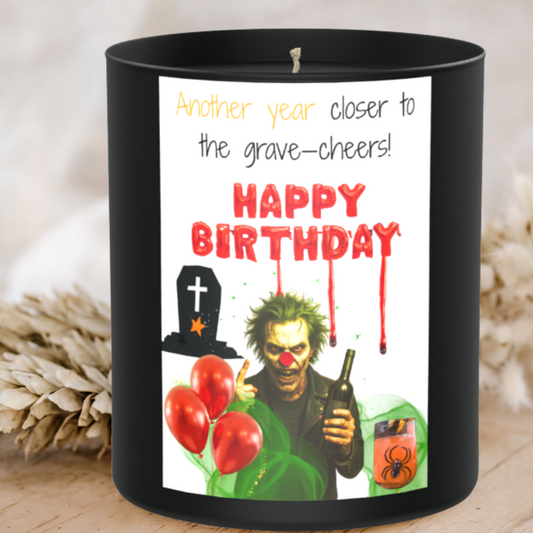 Another Year Closer To The Grave 200g Black Candle ‘Dark Noir’
