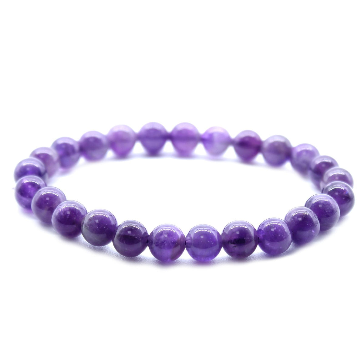 Amethyst Power Bracelet – 8mm Gemstone Beads