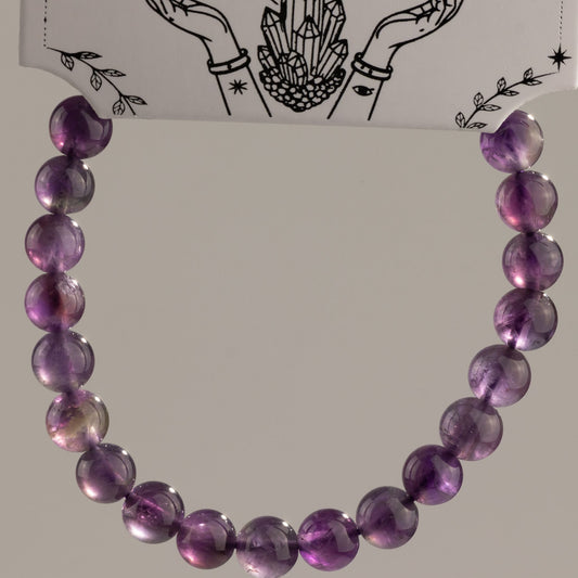 Amethyst Crystal Bracelet – 6mm Petite Gemstone Beads | Calm & Clarity