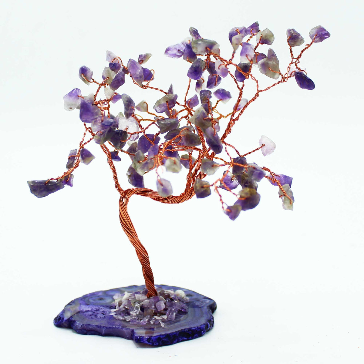 Large Amethyst Gemstone Tree on Agate Base | Zeena Moon
