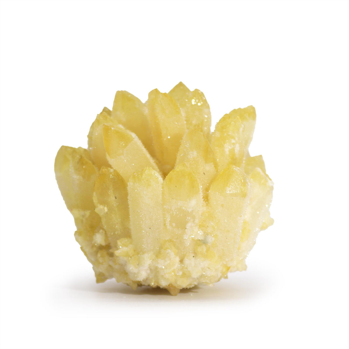 Yellow Ghost Quartz Crystal Cluster – Approx. 7cm