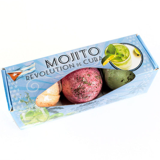 Set of Three Mojito Bath Bombs – Refresh, Revive & Relax