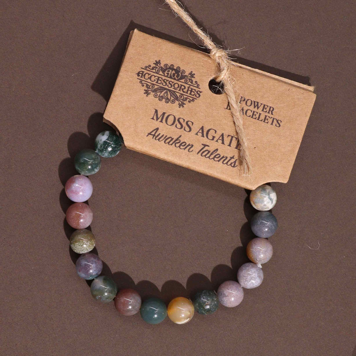 Moss Agate Crystal Bracelet – Abundance, Growth & Prosperity