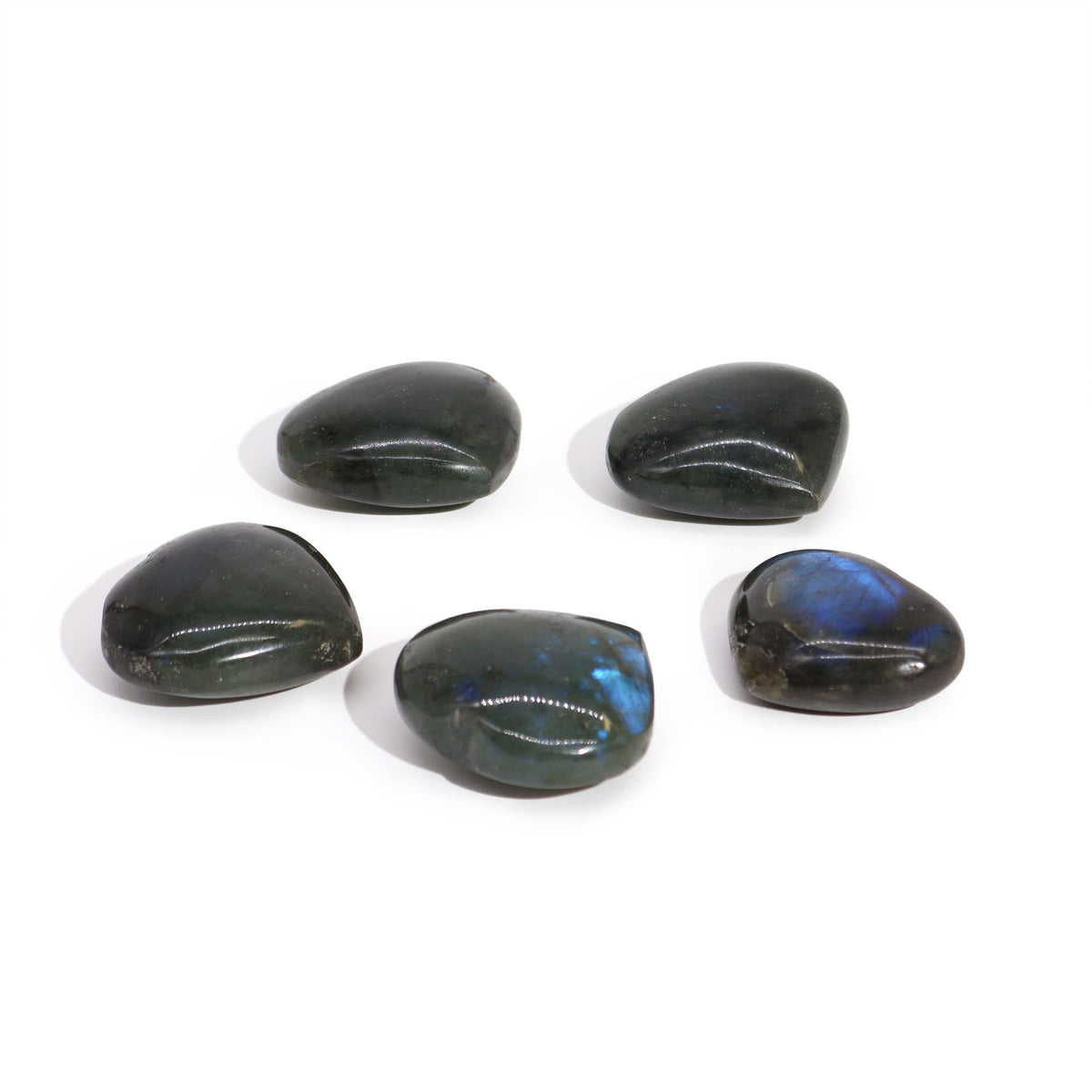 Labradorite Heart Crystal – Natural Madagascar Gemstone 40mm