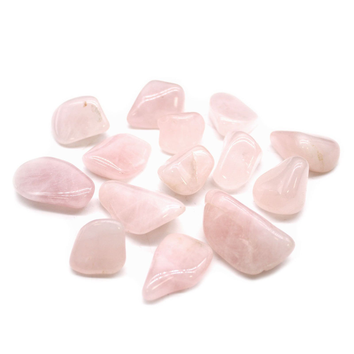 Rose Quartz Tumbled Stones – Pack of 24, 20–30mm