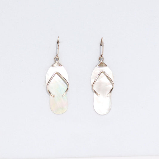 Shell & Silver Earrings - Flip-flops- MOP