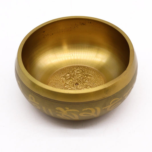 Ganesh Brass Singing Bowl – 11cm Meditation Sound Bowl